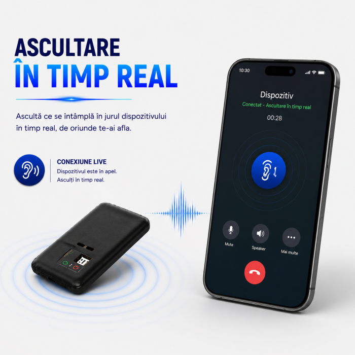 NanoSIM 4G GSM Microphone - 35 days - Real-Time Listening - GPS Triangulation (location) - Audio Recording - Control via SMS or iOS/Android App - Complete solution [7]