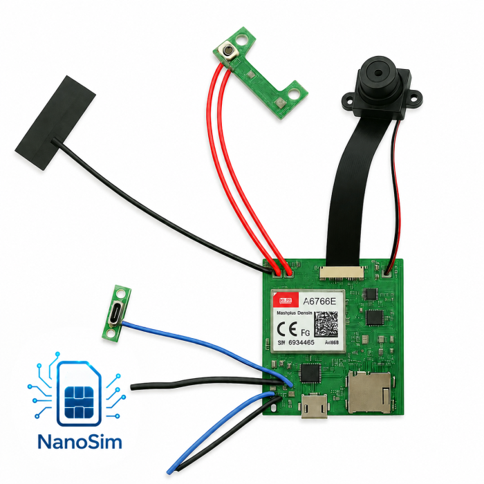 Spy Camera with HD Audio-Video Real-Time Transmission at Any Distance via 4G SIM Card or WiFi – IR Night Vision – 128GB [3]