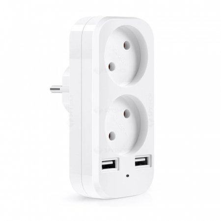 Adattatore Spia con Doppia Presa e Telecamera Wi-Fi [2]