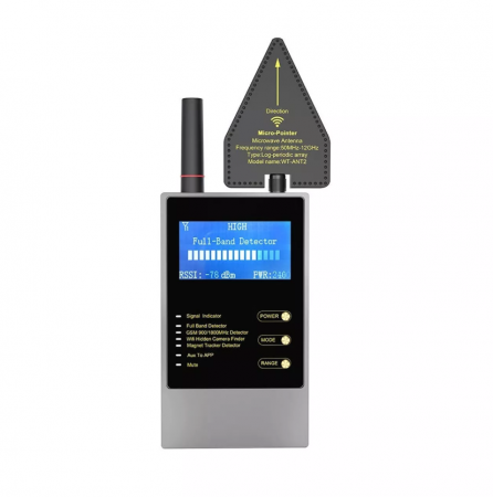 GPS Locators - Professional bug, camera and GPS detector with RF scan