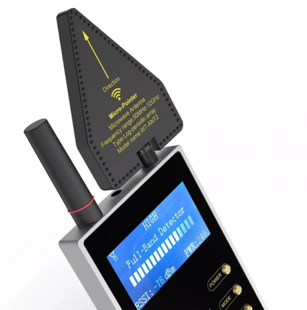 Professional bug, camera and GPS detector with RF scan [2]
