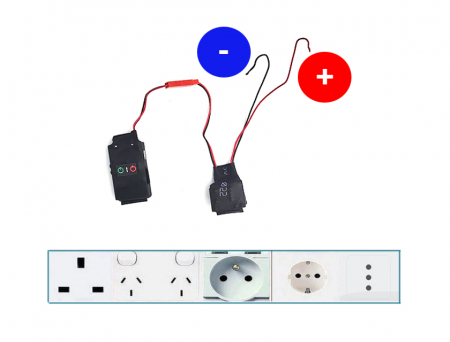 Microfoni Remoti - Microfono Spia con GSM, per Prese e Interruttori 220V
