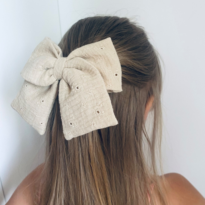 Clips Nora Big Bow brodery [2]