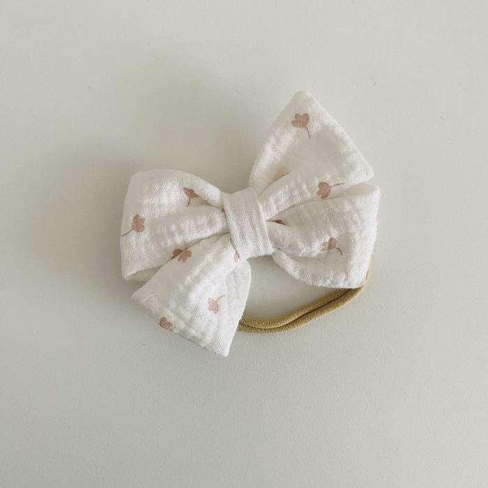 Lina White Leaf Bow [2]