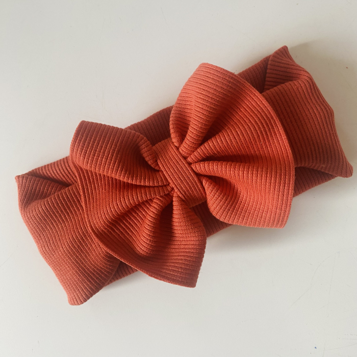 Luna Dark Orange Bow [1]