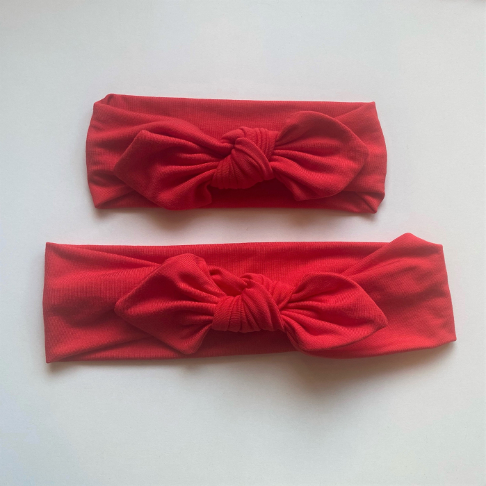 Red Bamboo Mommy and Me Bows [1]