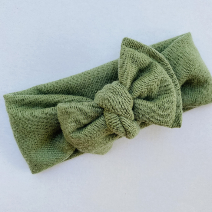 Sonia Knot Olive Bow [1]