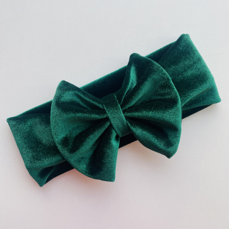 Velvet Collection - Belle Green Bow
