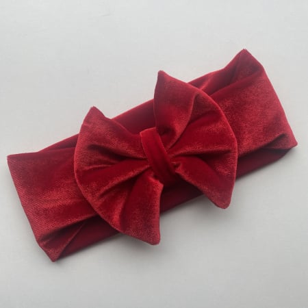 Velvet Collection - Belle Red  Bow