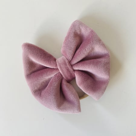 Velvet Collection - Carla Royal Old Pink Bow