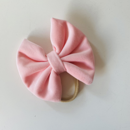 Velvet Collection - Carla Royal Baby Pink Bow