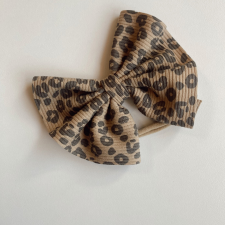 Noutati - Gloria Animal Print Bow