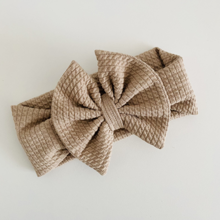 Agnes Collection - Agnes Dark Beige Bow