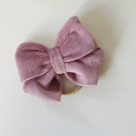 Velvet Collection - Lina Royal Old Pink Bow