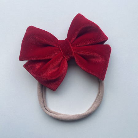 Velvet Collection - Lina Royal Red Bow