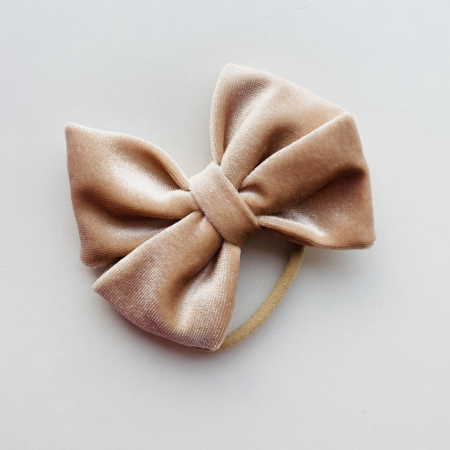 Velvet Collection - Lina Royal Beige Bow