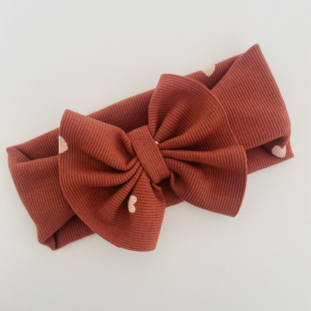 Luna Collection - Luna Brown Heart Bow