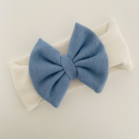 Winter Fairy - Rania White ( blue ) Bow