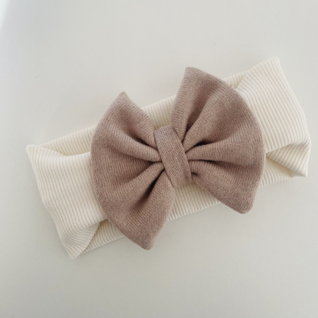 Winter Fairy - Rania White ( beige) Bow
