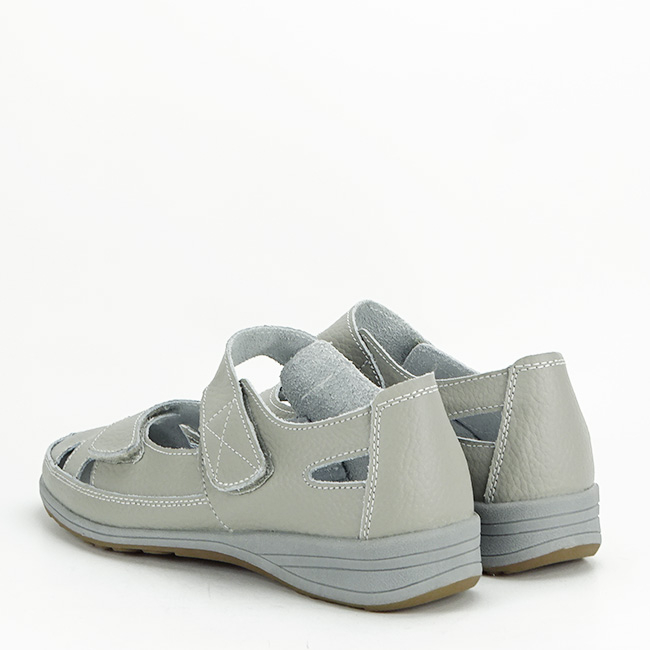 Balerini gri din piele naturala 5115 M4 Confort [5]