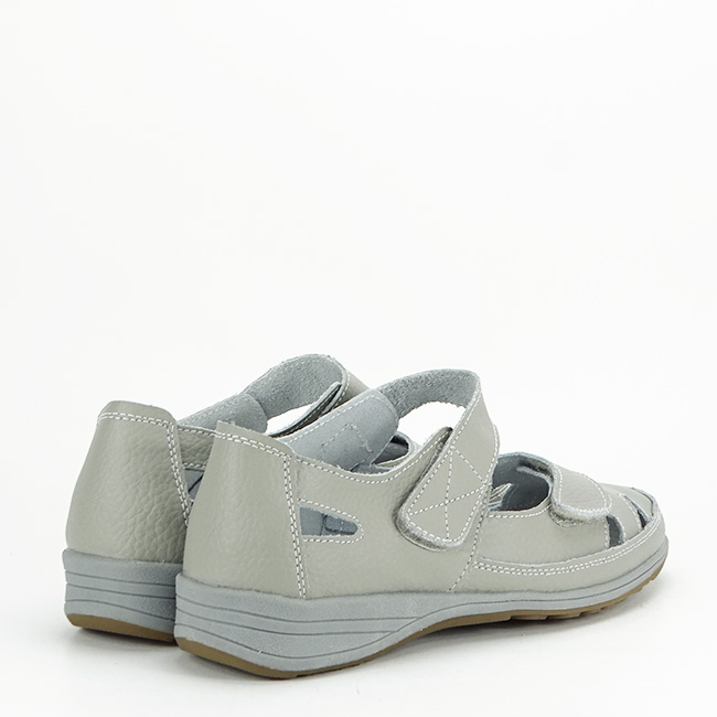Balerini gri din piele naturala 5115 M4 Confort [8]