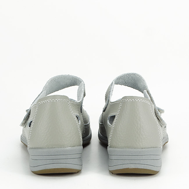Balerini gri din piele naturala 5115 M4 Confort [7]