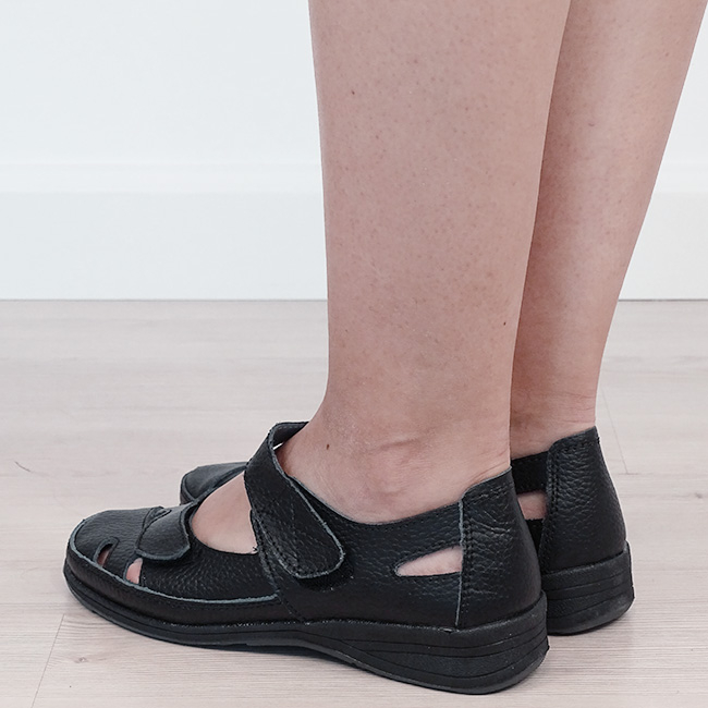 Balerini negru din piele naturala 5115 M4 Confort [3]