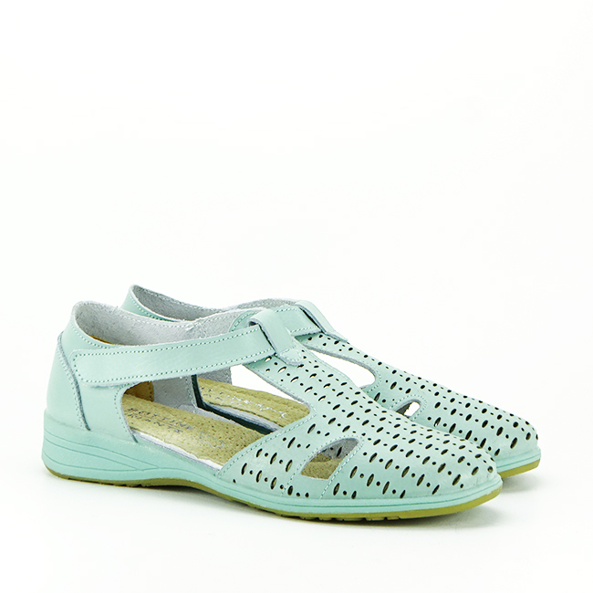 Balerini verde menta din piele naturala 5112 M3 [6]