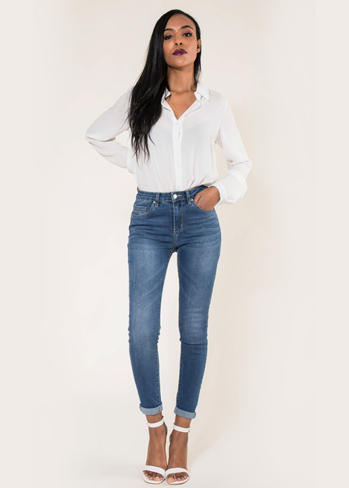 Blugi Dama Albastri Slim Nina Carter P078-1 M9 [1]