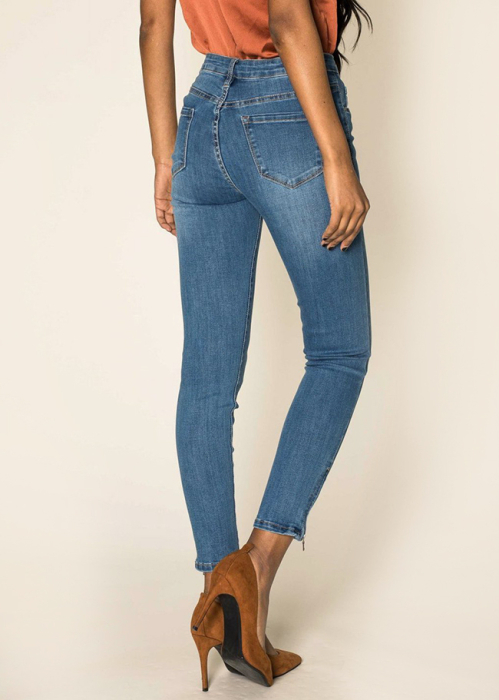 Blugi Dama Albastri Slim Nina Carter P117-5 M10 [5]
