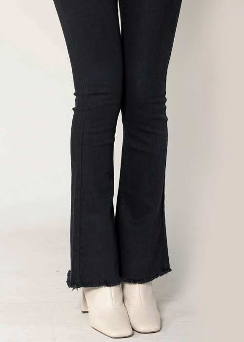 Blugi Dama Evazati BoatCut Nina Carter Negri P218-8A M10 [6]