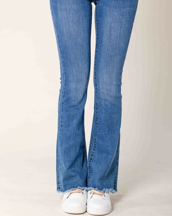 Blugi Dama Evazati BoatCut Nina Carter Albastri P218-5A M10 [5]