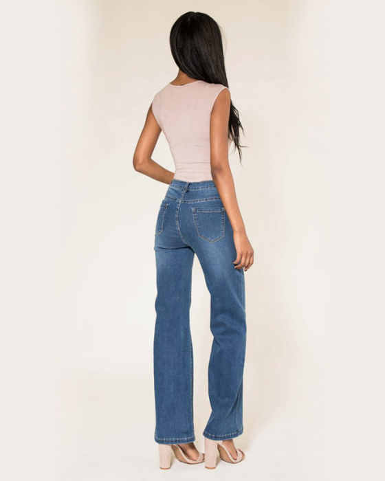 Blugi Dama Evazati Nina Carter Albastri P080-5 M8 [4]