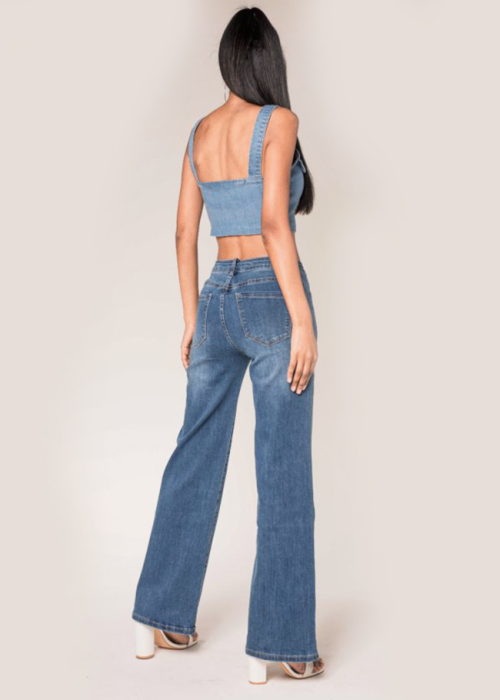 Blugi Dama Evazati Nina Carter Albastri P139-1A M7 [3]