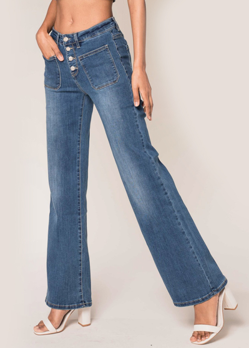 Blugi Dama Evazati Nina Carter Albastri P139-1A M7 [4]