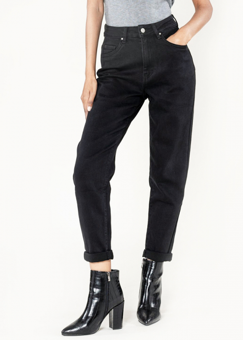 Blugi dama Mom Fit Nina Carter Negru P502-8 M10 [2]