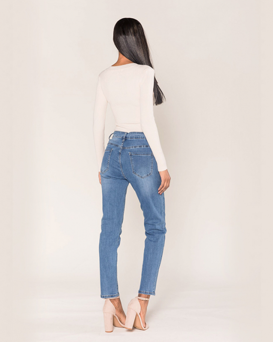 Blugi Dama albastri, Push-up Skinny Nina Carter P076-5A [4]