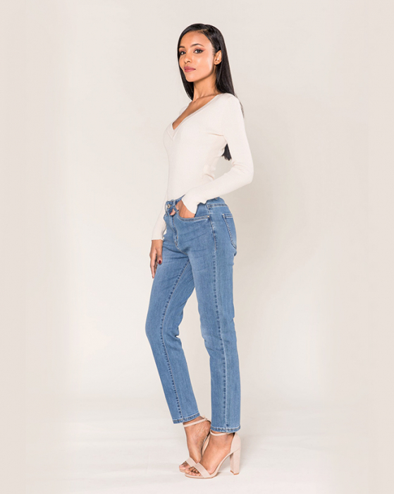 Blugi Dama albastri, Push-up Skinny Nina Carter P076-5A [3]