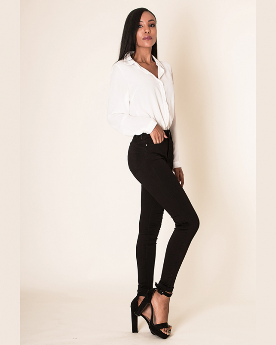 Blugi Dama Push-up Skinny Nina Carter Negri P106N M8 [3]