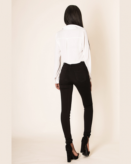 Blugi Dama Push-up Skinny Nina Carter Negri P106N M8 [4]