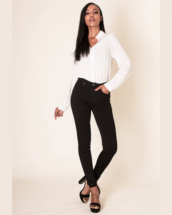 Blugi Dama Push-up Skinny Nina Carter Negri P106N