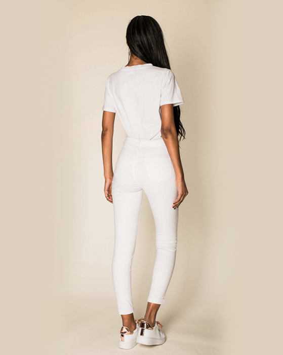 Blugi Dama Slim Nina Carter Albi P109-2 M8 [3]