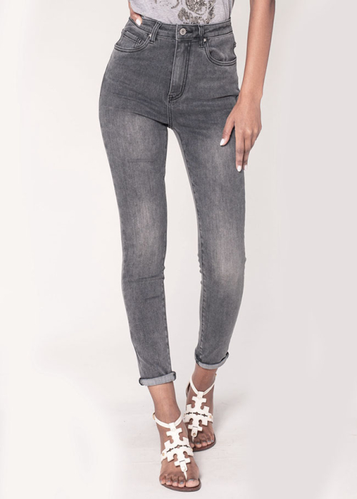 Blugi Dama Slim Nina Carter Gri inchis P190-17A M9 [5]