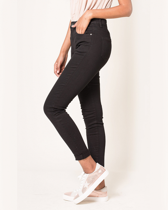 Blugi Dama Slim Nina Carter Negru P109-1 M8 [2]