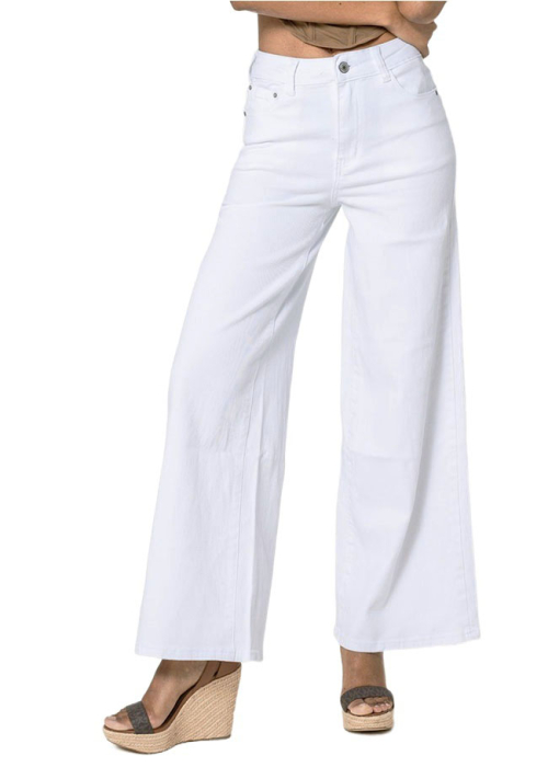 Blugi dama wide leg Nina Carter Alb YY300-1 M10 [4]