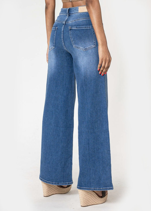 Blugi dama wide leg Nina Carter Albastru YY300-1 M10 [6]