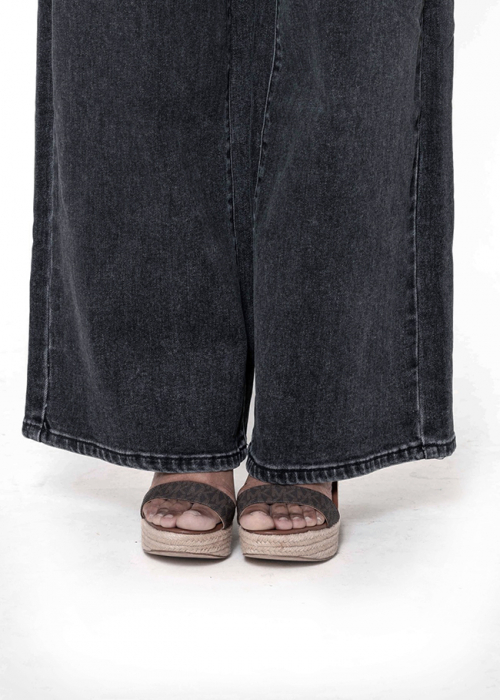 Blugi negri dama wide leg Nina Carter YY300-7 M10 [7]