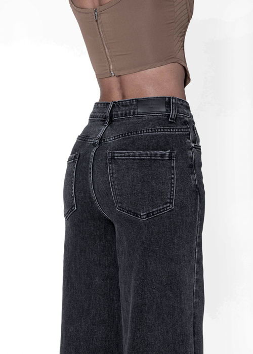 Blugi negri dama wide leg Nina Carter YY300-7 M10 [9]