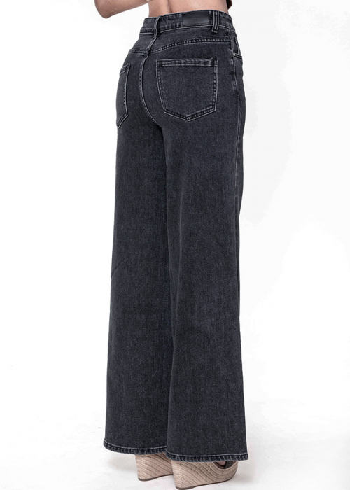 Blugi negri dama wide leg Nina Carter YY300-7 M10 [6]