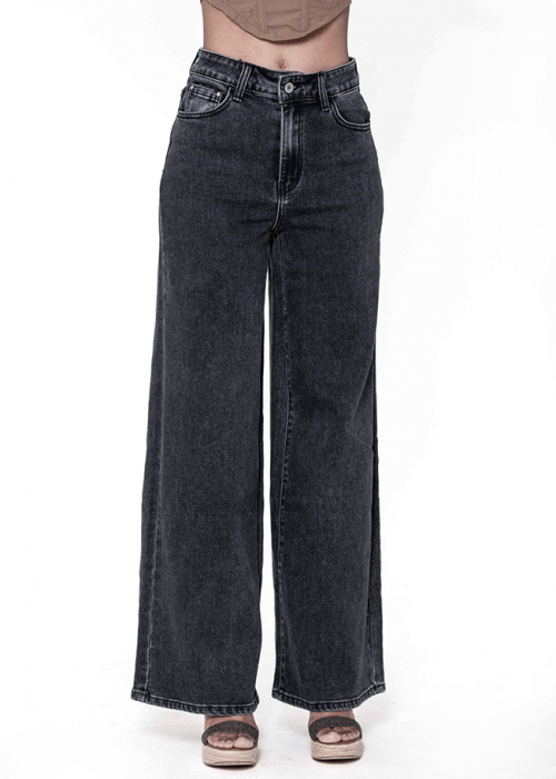 Blugi negri dama wide leg Nina Carter YY300-7 M10 [4]